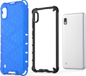 Hurtel Honeycomb etui pancerny pokrowiec z żelową ramką Samsung Galaxy A10 niebieski uniwersalny 7