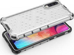 Hurtel Honeycomb etui pancerny pokrowiec z żelową ramką Samsung Galaxy A50 niebieski uniwersalny 6