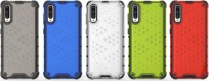 Hurtel Honeycomb etui pancerny pokrowiec z żelową ramką Samsung Galaxy A50 czerwony uniwersalny 12