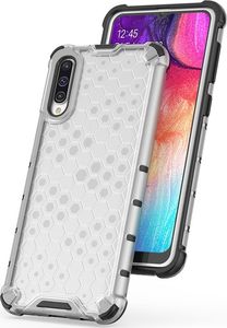 Hurtel Honeycomb etui pancerny pokrowiec z żelową ramką Samsung Galaxy A50 czerwony uniwersalny 3