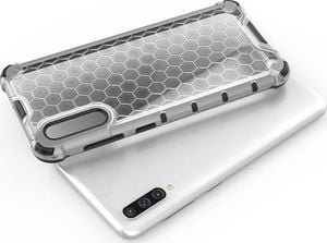 Hurtel Honeycomb etui pancerny pokrowiec z żelową ramką Samsung Galaxy A50 czerwony uniwersalny 7