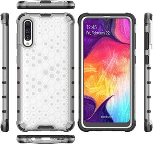 Hurtel Honeycomb etui pancerny pokrowiec z żelową ramką Samsung Galaxy A50 czerwony uniwersalny 9