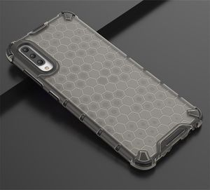 Hurtel Honeycomb etui pancerny pokrowiec z żelową ramką Samsung Galaxy A70 czarny uniwersalny 11