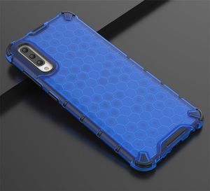 Hurtel Honeycomb etui pancerny pokrowiec z żelową ramką Samsung Galaxy A70 niebieski uniwersalny 11