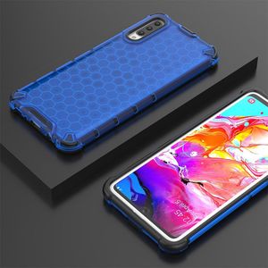 Hurtel Honeycomb etui pancerny pokrowiec z żelową ramką Samsung Galaxy A70 niebieski uniwersalny 10