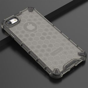 Hurtel Honeycomb etui pancerny pokrowiec z żelową ramką iPhone 8 / iPhone 7 czarny uniwersalny 11