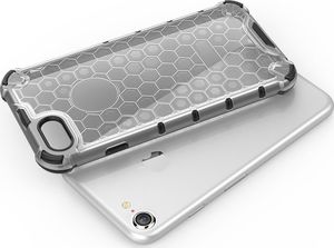 Hurtel Honeycomb etui pancerny pokrowiec z żelową ramką iPhone 8 / iPhone 7 czarny uniwersalny 5