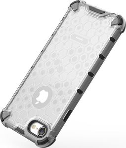 Hurtel Honeycomb etui pancerny pokrowiec z żelową ramką iPhone 8 / iPhone 7 czerwony uniwersalny 3