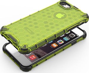 Hurtel Honeycomb etui pancerny pokrowiec z żelową ramką iPhone 8 / iPhone 7 czerwony uniwersalny 7