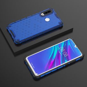 Hurtel Honeycomb etui pancerny pokrowiec z żelową ramką Huawei P30 Lite niebieski uniwersalny 9