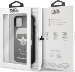 Karl Lagerfeld Karl Lagerfeld KLHCN58IKPUBK iPhone 11 Pro hardcase czarny/black Iconic Karl Embossed uniwersalny 7