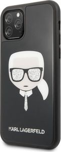 Karl Lagerfeld Karl Lagerfeld KLHCN58DLHBK iPhone 11 Pro czarny/black Iconic Glitter Karl`s Head uniwersalny 2