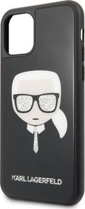 Karl Lagerfeld Karl Lagerfeld KLHCN58DLHBK iPhone 11 Pro czarny/black Iconic Glitter Karl`s Head uniwersalny 4