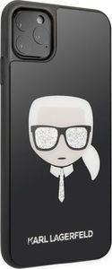 Karl Lagerfeld Karl Lagerfeld KLHCN65DLHBK iPhone 11 Pro Max czarny/black Iconic Glitter Karl`s Head uniwersalny 3