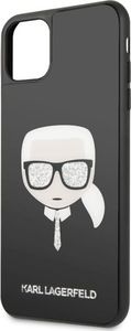 Karl Lagerfeld Karl Lagerfeld KLHCN65DLHBK iPhone 11 Pro Max czarny/black Iconic Glitter Karl`s Head uniwersalny 4