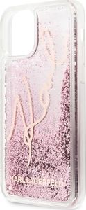Karl Lagerfeld Karl Lagerfeld KLHCN61TRKSRG iPhone 11 różowo-złoty/rose gold Glitter Signature uniwersalny 4