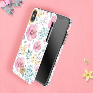 Kingxbar Kingxbar Blossom etui ozdobione oryginalnymi Kryształami Swarovskiego iPhone XS / iPhone X niebieski uniwersalny 14