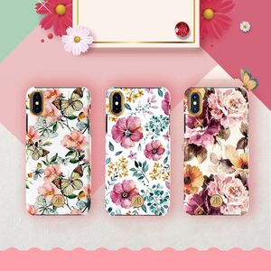 Kingxbar Kingxbar Blossom etui ozdobione oryginalnymi Kryształami Swarovskiego iPhone XS / iPhone X niebieski uniwersalny 2