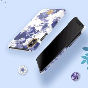 Kingxbar Kingxbar Blossom etui ozdobione oryginalnymi Kryształami Swarovskiego iPhone XS / iPhone X biały uniwersalny 13