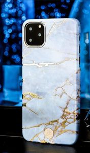 Kingxbar Kingxbar Marble Series eleganckie etui pokrowiec z nadrukiem marmur iPhone 11 Pro Max biały uniwersalny 2