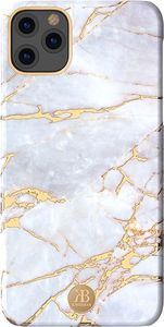 Kingxbar Kingxbar Marble Series eleganckie etui pokrowiec z nadrukiem marmur iPhone 11 biały uniwersalny 1