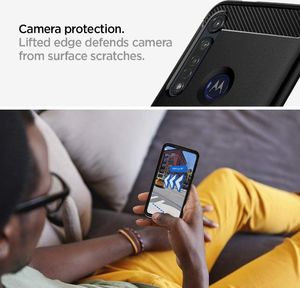 Spigen Rugged Armor Moto G8 Plus Matte Black 6