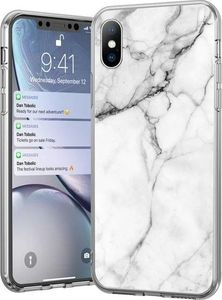 Wozinsky Wozinsky Marble żelowe etui pokrowiec marmur Samsung Galaxy A70 biały uniwersalny 1