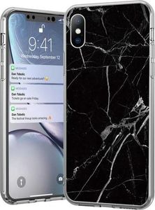 Wozinsky Wozinsky Marble żelowe etui pokrowiec marmur Samsung Galaxy A50 czarny uniwersalny 1