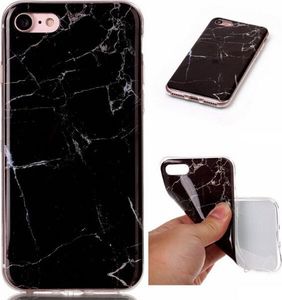 Wozinsky Wozinsky Marble żelowe etui pokrowiec marmur iPhone XS / iPhone X czarny uniwersalny 8