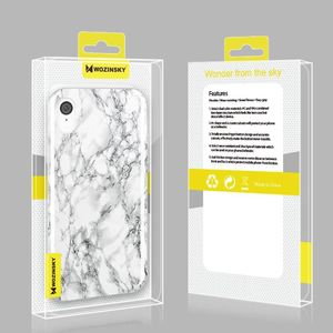 Wozinsky Wozinsky Marble żelowe etui pokrowiec marmur iPhone 11 biały uniwersalny 9