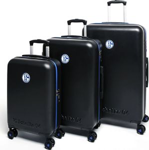 MarkenMerch Zestaw 3 x walizka ABS licencja Fcschalke 04 1