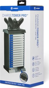 Snakebyte organizer płyt CHARGE:TOWER PRO do PS4 4