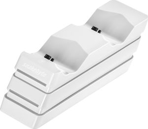 Snakebyte podwójna stacja ładująca TWIN:CHARGE 4 do padów PS4 biała 2