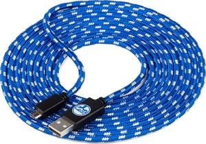 Kabel USB Snakebyte USB-A - microUSB 3 m Niebieski 1