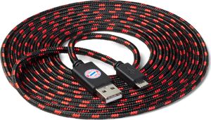 Kabel USB Snakebyte USB-A - microUSB 3 m Czerwony 1