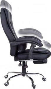 Krzesło biurowe Giosedio FBR004 Czarne 5