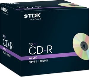 TDK CD-R/10/Box 80 Min Audio RXG 1