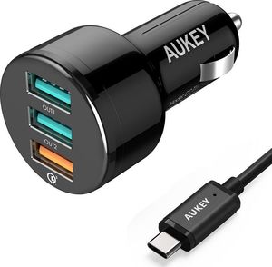 Ładowarka Aukey CC-T11 3x USB-A 7.8 A  (CC-T11 BK) 1