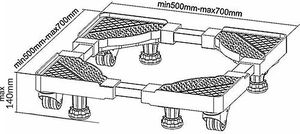 Maclean Uniwersalna ruchoma regulowana podstawa pod pralkę MC-855 2