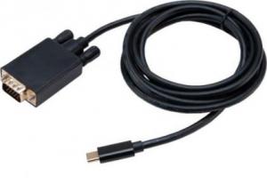 Kabel USB Akasa USB-C - D-Sub (VGA) 1.8 m Czarny (AK-CBCA17-18BK) 1
