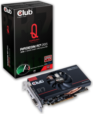 Karta graficzna Club 3D Radeon R7 265 Royal Queen 2GB GDDR5 (256-bit) DVI, DisplayPort, HDMI (CGAX-R72656) 1