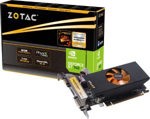 Karta graficzna Zotac GeForce GT 740 Low Profile 2GB DDR3 (128-bit) VGA, DVI, HDMI (ZT-71006-10L) 1