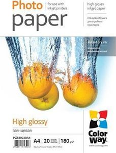 ColorWay Papier fotograficzny do drukarki A4 (PG180020A4) 1