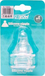U-grow Smoczek do butelki 6m+ 2 sztuki (A-1024L) 2