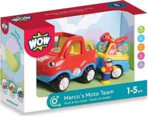 Wow Toys Marco auto z przyczepą i motocyklem 1