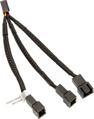 EK Water Blocks EK-Cable - trójnik 3-pin do wentylatorów - 10 cm (3831109867877) 2