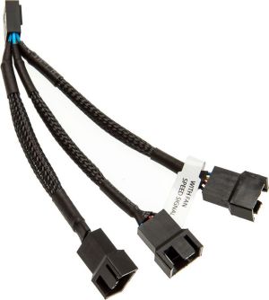 EK Water Blocks 4-pin - 4-pin x3, 0.1m, Czarny (3831109867914) 2