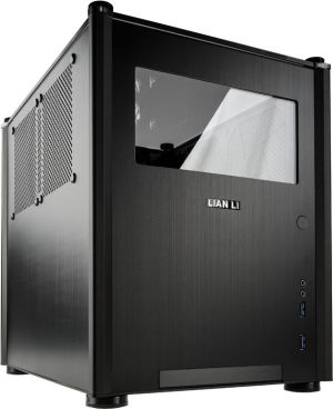 Obudowa Lian Li PC-Q36WX - Mini-ITX - USB 3.0 - czarna z dwoma oknami 1