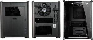 Obudowa Lian Li PC-Q36WX - Mini-ITX - USB 3.0 - czarna z dwoma oknami 2