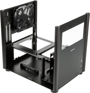 Obudowa Lian Li PC-Q36WX - Mini-ITX - USB 3.0 - czarna z dwoma oknami 3